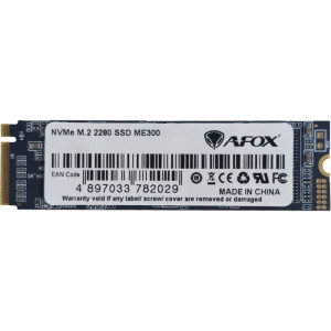 SSD 1Tb AFox ME300 M.2 2280 PCIe NVMe Gen 3x4 3D TLC NAND, Retail