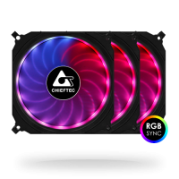 Вентилятор для корпуса 120mm*3 Chieftec Tornado CF-3012-RGB fan set