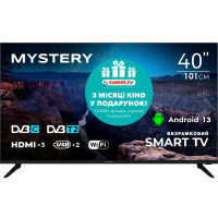 TV 40 Mystery MTV-4060FST2 Full HD/Smart/Android 13/Wi-Fi/Frameless/Черное