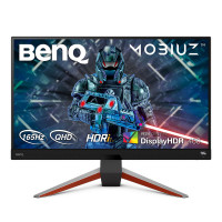 TFT 27" BenQ EX2710Q, QHD, IPS, 1ms, 144 Гц, HDMI x2, DP, HAS, колонки 2.5, сірий металік