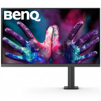 TFT 27" BenQ PD2705UA, IPS, 4K UHD, 99% sRGB, HDMI, DP, USB-C, USB-hub, HAS, колонки, темно-сірий