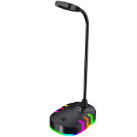 Мікрофон настільний XTRIKE ME XMC-02 RGB backlit 3.5мм+USB