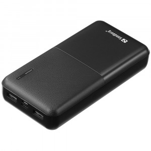 УМБ Sandberg 20000mAh Saver UPS mode, 2xUSB, 2.4A, Type-C + MicroUSB