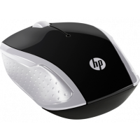 Мишка бездротова HP 200 Pike Silver Wireless Mouse, 3 кн., 1000 dpi, чорно-срібляста