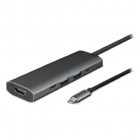 Док-станція USB3.2 Type-C -> HDMI/USB 3.2x2/USB-C/PD 80W 5-in-1 DSC-502 CHIEFTEC