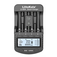 Зарядний пристрій LiitoKala Lii-ND4, 4x(NiMH/NiCd) + 1*9V(крона), discharge function, display