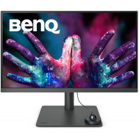 TFT 27" BenQ PD2705U, 4K UHD, IPS, 99% sRGB, HDMI, DP, USB-C, USB-hub, HAS, колонки, темно-сірий