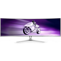 TFT 49" Philips 49M2C8900, OLED, DQHD, 240Hz, 0.03ms, 2хHDMI, DP, USB-C, USB-hub, HAS,колонки, білий