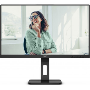 TFT 27" AOC Q27P3CV, QHD, IPS, 75Hz, 2xHDMI, DP, USB-C, RJ-45, USB-hub, HAS, Pivot, чорний, колонки