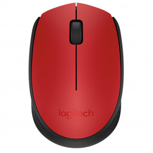 Мишка Logitech M171 бездротова, червона з чорним