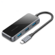 USB-хаб Vention 5 в 1 Type-C-HDMI-USB-PD 3USB 3.0 4K 60Hz 87W 0.15m Black (TFBHB)