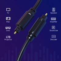 Кабель Cabletime TOSLINK PRO, 1m, M/M, Digital Audio (CF31H)