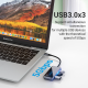 USB-хаб Vention 5 в 1 Type-C-HDMI-USB-PD 3USB 3.0 4K 60Hz 87W 0.15m Black (TFBHB)