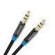 Кабель Vention Audio 3.5 mm M - 3.5 mm M, 5 m, Черное, 3 pin (P350AC500-B-M)