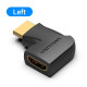 Перехідник Vention HDMI Male to Female Adapter 90° Degree Лівий (AIPB0)