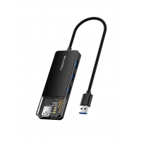 USB-хаб Cabletime USB A - 4 Port USB 3.0, 5Gbps, 0.15 cm (CB01B)