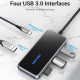 USB-хаб Vention 5 в 1 Type-C-USB-PD 4USB 3.0 87W 4K 30Hz 0.15m Black (TFDHB)