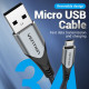 Кабель Vention USB - microUSB 3A 1.5 м, 3А, швидка зарядка, Черное (COCHG)