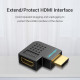 Перехідник Vention HDMI Male to Female Adapter 90° Degree Лівий (AIBBO)