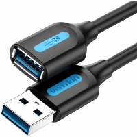 Кабель Vention USB 3.0 - OTG USB3.0, 0.5 m, Черное (CBHBD)