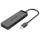 USB-хаб Vention 4-Port з micro USB живленням 0.15M Black(TGKBB)