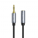 Кабель Cabletime Audio 3.5 mm M - 3.5 mm F, 0.3 m, Черное, 3 pin (CF11D)