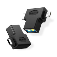 Перехідник Vention USB 3.1 Type-C / USB 3.0 OTG AF / microUSB BM (CDIB0)