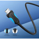 Кабель Vention USB-A 2.0 - microUSB B, 1 m, 2А, Черное (VAS-A04-B100-N)