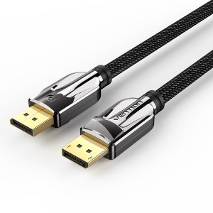 Кабель Vention DisplayPort v1.4 1m Black, 8K 60 Hz, 4K 144Hz, 2K 165Hz, 1080P 240Hz (HCABF)