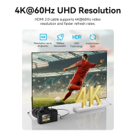 Кабель Vention HDMI - mini HDMI, 2 m, v2.0, 4K 60Hz (AGHBH)