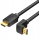 Кабель Vention HDMI 2.0, 4K 60Hz, Male to Male Adapter 270° Degree Правий, 1.5 м (AAQBG)