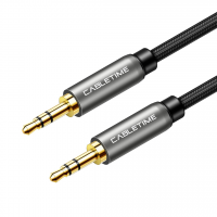 Кабель Vention Audio 3.5 mm M - 3.5 mm M, 1 m, Черное, 3 pin (CF10H)