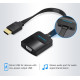 Перехідник Vention HDMI-VGA, 0.2 m, зі звуком та живленням (ACKBB / 74346)