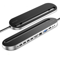 USB-хаб Vention Aluminum 12 in 1 USB 3.1 Type-C (THEBC)