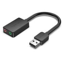 Звукова карта Vention USB Sound Card 2.0 Channel 0.15M, Черное (CDYB0)