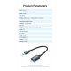 Кабель Vention USB 3.1(Gen 1) Type-C - OTG USB3.0 AF, 0.15 m, Black (CCVBB)