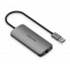 USB-хаб Vention OTG USB Hub 3-Port 3.0 with Gigabit Ethernet, 0.1 m (CHDHA)