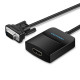 Перехідник Vention VGA-HDMI, 0.2 m, зі звуком та живленням (ACNBB)