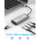 Перехідник-конвертер Vention Type-C-HDMI, 0.15 m, USB3.0*3/PD USB Type-C (CNBHB)