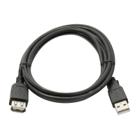 Удлинитель USB 2.0 AM/AF, 0,8m, черный, Пакет Q500