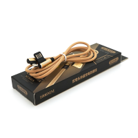 Кабель iKAKU KSC-028 JINDIAN charging data cable for micro, Gold, длина 1м, 2.4A, BOX