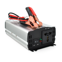 Инвертор напряжения CJ-500Q (DC:250W), 12/220V с аппроксимированной синусоидой, 1 универсальная розетка, крокодилы, BOX