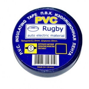 Изолента PVC Rugby 0,18мм*17мм*10м (синяя), диапазон рабочих температур: от - 10°С до + 80°С, норм качество, цена за шт!!! Код: 367180-09