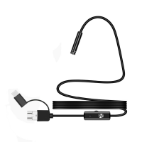 3 in 1 MicroUSB/PC HD эндоскоп, жорсткий дріт,1м