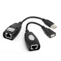 Удлинитель USB 2.0 сигнала по F/UTP до 50 метров, RJ-45 to AM + RJ-45, Blister Q100