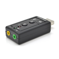 Контролер USB-sound card (7.1) 3D sound (Windows 7 ready), OEM