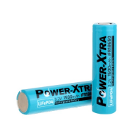 Литий-железо-фосфатный аккумулятор LiFePO4 Power-Xtra IFR18650 1500mah 3.2V, BLUE