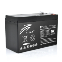 Аккумуляторная батарея AGM RITAR RT1270B, Black Case, 12V 7.0Ah ( 151 х 65 х 94 (100) ), 1.9 kg Q10