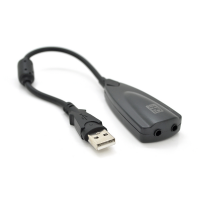 Контроллер USB-sound card (7.1) 3D sound (Windows 7 ready), 20см кабель с ферритом, Blister Q250 Код: 414340-09