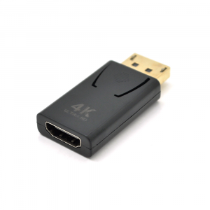 Перехідник VEGGIEG DH-4 Display Port (тато) на HDMI (мама) підтримка 4K *2K, Black, Пакет Код: 361920-09